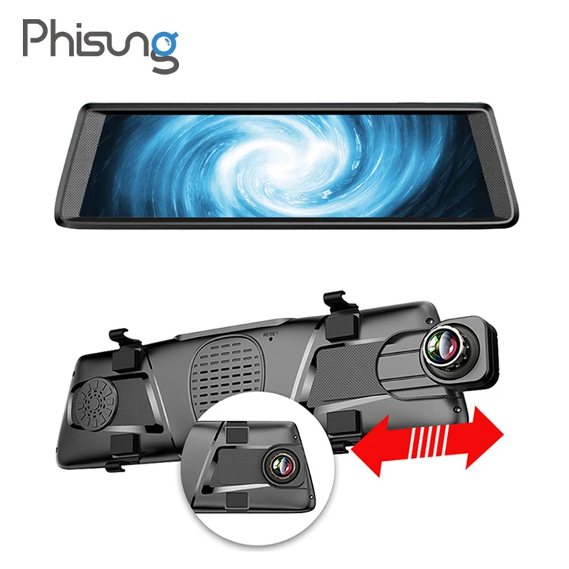 10 &quot4G dashcam Android Зеркало dvr GPS навигация ADAS Full HD 1080P Автомобильный видеорегистратор