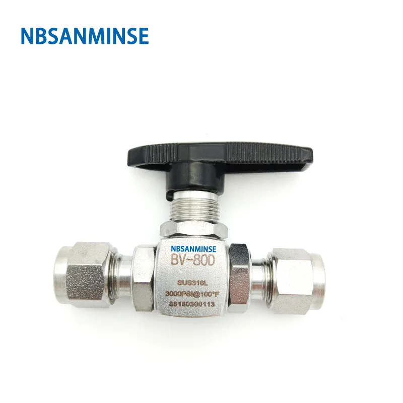 BV-OD/ F 1/8 1/4 3/8 1/2 3/4 Stainless Steel Ball Valve 3000 Psi Tube 6000  Psi End Connection Female NPT Thread NBSANMINSE AliExpress