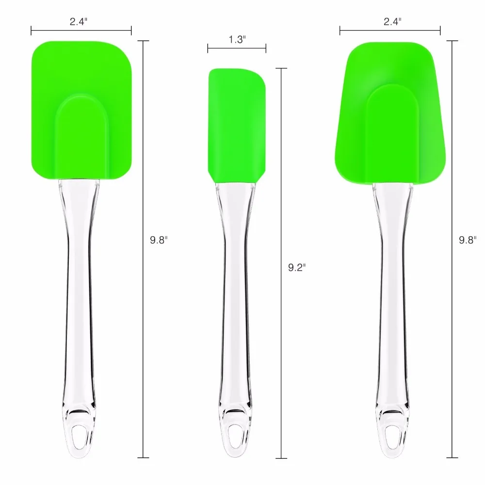 Набор из 3 инструментов для выпечки для торта Гибкая силиконовая лопаточка инструменты для выпекания скребок тестомешалка масло мороженое крем-скраб