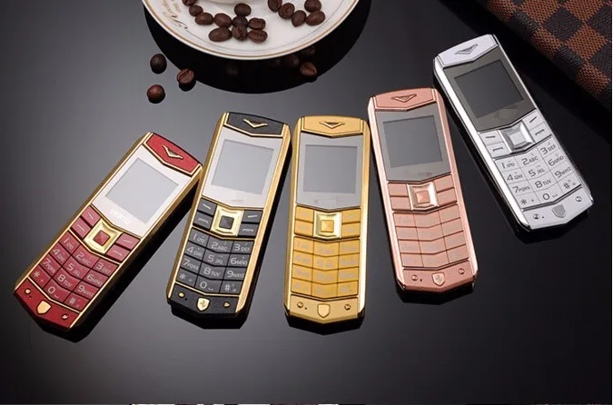 Unlocked Luxury A8 GSM Mobile Phone Mini Metal Body Simple