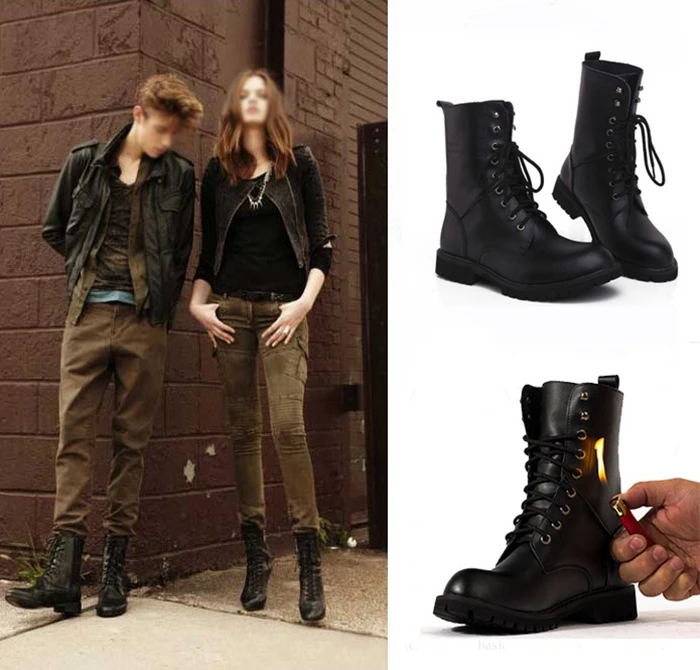 mens biker style boots