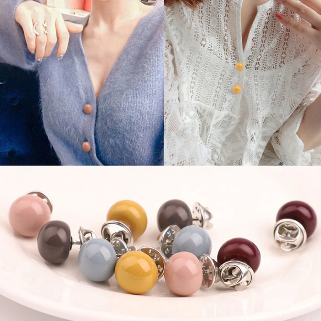 

2pcs Fashion Imitation Pearl Collar Cardigan Shawl Buckle Brooch Pins for Collar, Cardigan, Big Shawl, Scarf, Hat