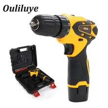 Mini Cordless Electric Drill 12V Wireless Screwdriver Torque Drill Screw Rechargeable Lithium Battery Impact Driver Power Tool voto battery rechargeable cordless drill electric screwdriver set lithium power tools screw gun driver 12v red 220v 2018