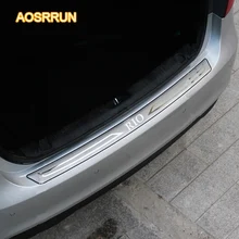 AOSUUUN Envío Gratis Accesorios Coche Tronco Adornos De Acero Inoxidable cubierta de Parachoques Trasero Alféizar Para Kia Rio Sedan 2011-2015 3GEN