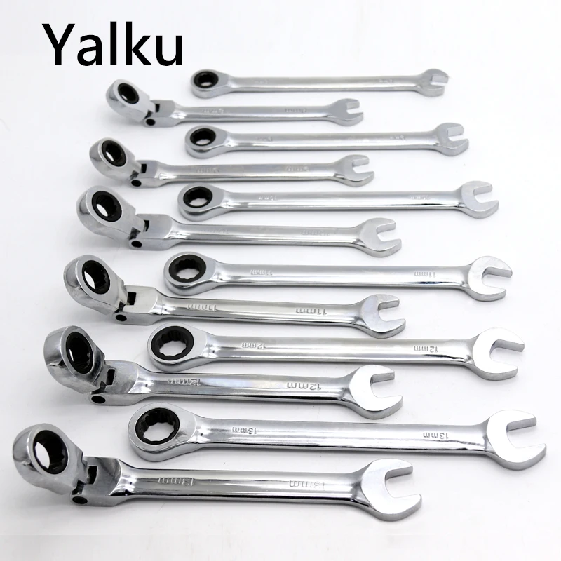 

Yalku Wrench Spanner Hand Tool Multifunction Adjustable Spanner Wrench Repair Tool Auto Repair Tool Torque Wrench Set 6-13mm
