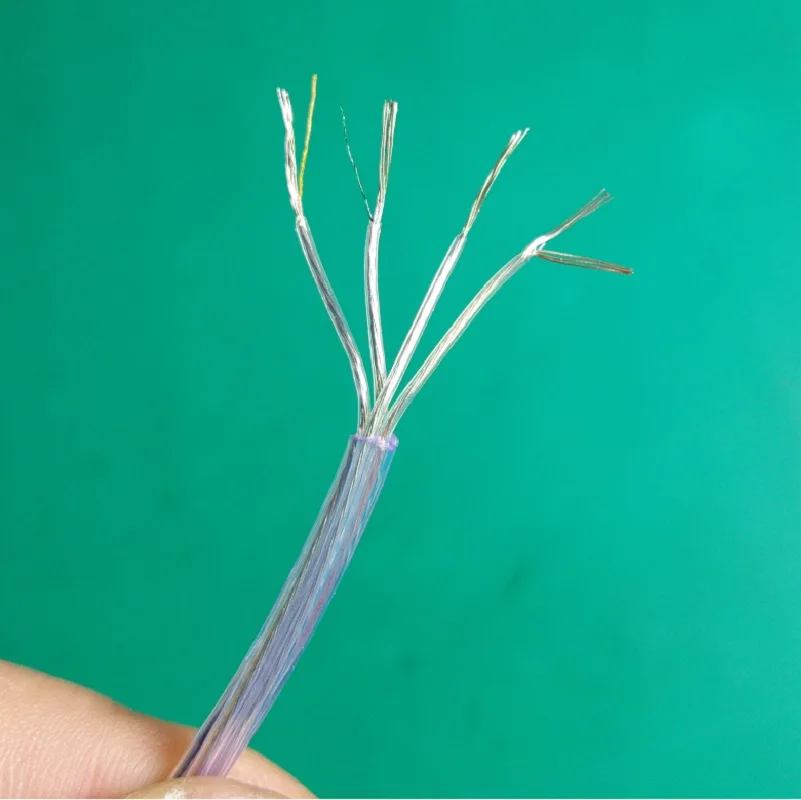 Прозрачный Электрический кабель питания 4*0 14 мм/4X26AWG для освещения ламп