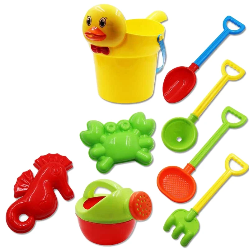 

Baby Beach Toys Bath Play Set With Ducks Bucket Sand Tool Model Water Game Sand Playing For Kids