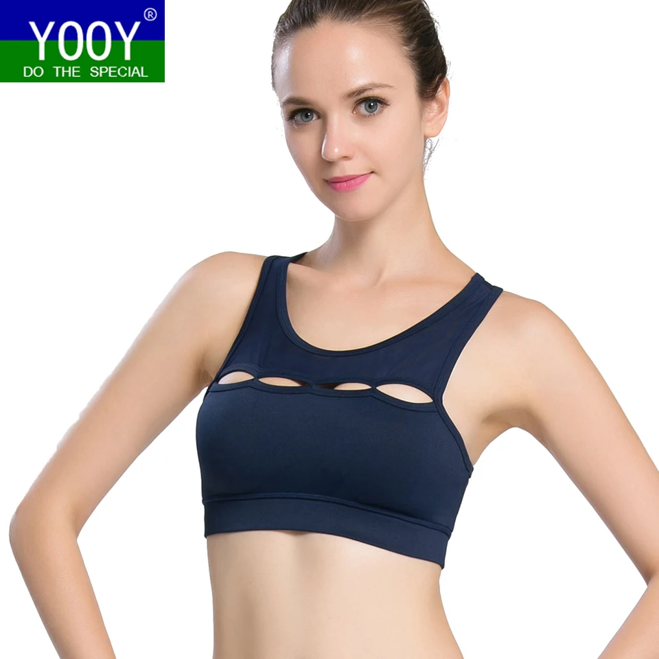 Push Up Sports Yoga Bra for Women Gym Running Padded Tank Top Athletic