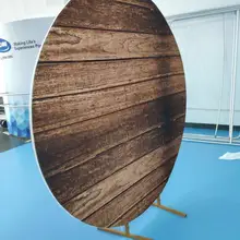 Индивидуальные Заказные 6 футов широкое стоящее кольцо для свадеб вечерние, венок полка с тканью