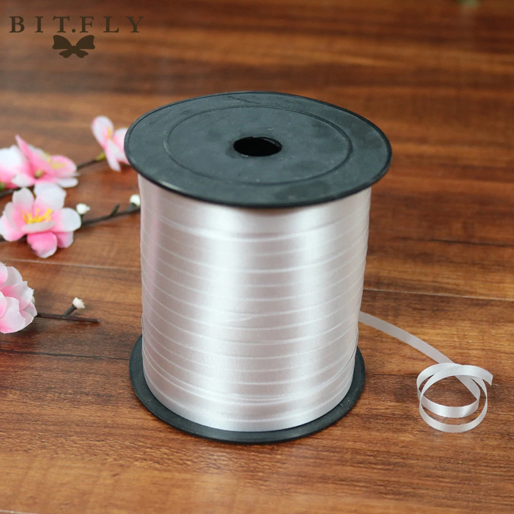 

250 Yards Balloon Ribbon Plastic roll for crafts Wedding birthday party Gift Wrapping Christmas cake Decorations red pink gold