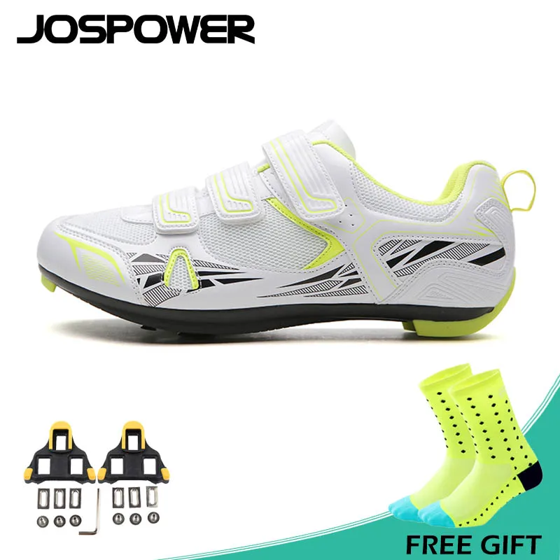 

JOSPOWER High Quality Self-locking Road Bike Shoes Breathable Cycling Shoes Soft Anti-slip Sport Sneakers Bicycle Shoes Unisex
