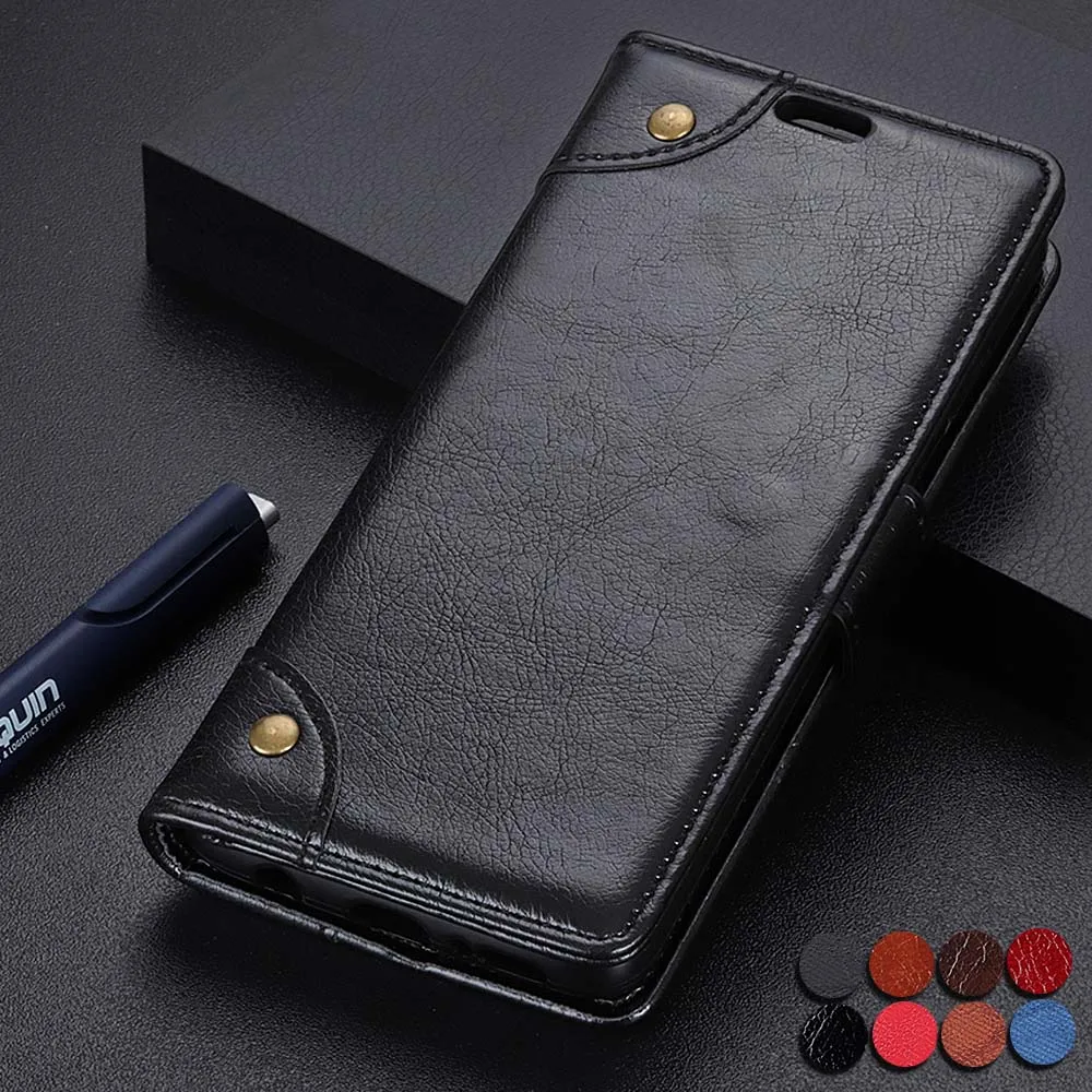 Redmi 7 Y3 Luxury Magnetic PU Leather Card Wallet Flip Case Cover for xiaomi redmi y3 Fashion business book case Funda | Мобильные