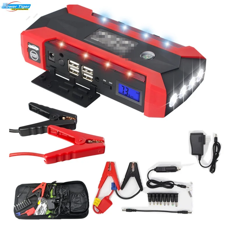 Super Power Car Jump Starter Power Bank 600A Portable Car Battery Booster Charger 12V Starting Device Petrol Diesel Car Starter