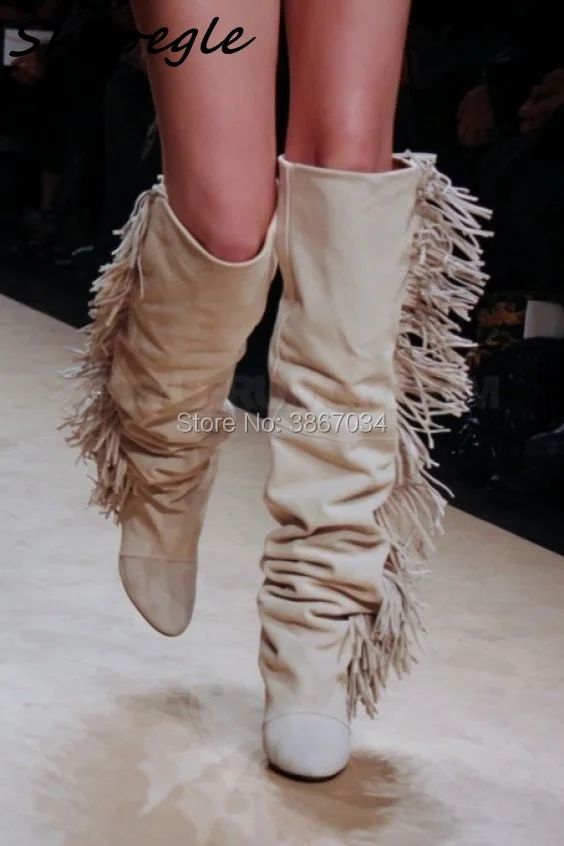Hot-Fashion-Brand-Fringe-Knee-High-Boots-Wedge-Heels-Winter-Boots-Tassel-Warm-Snow-Leather-Suede4