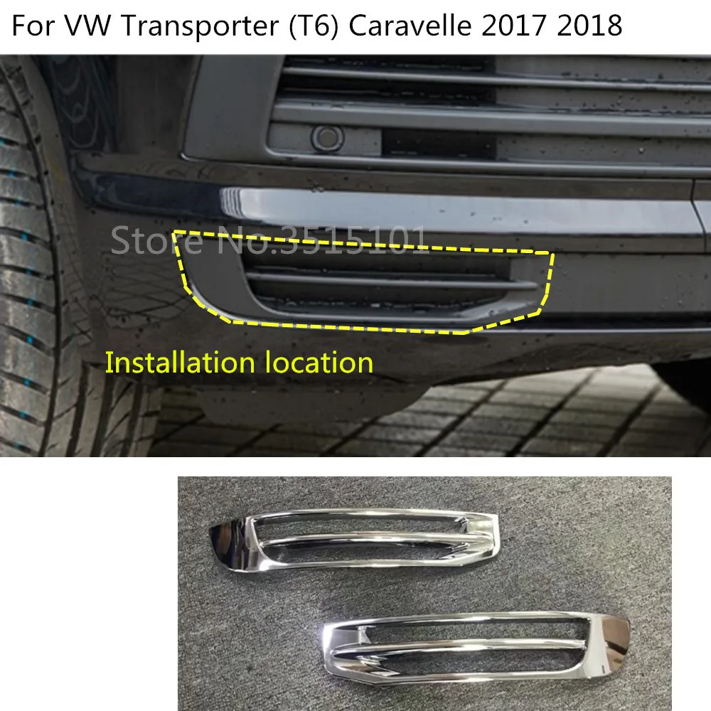 For Transporter T6 2017-2019 ABS Chrome Rear Tail Light Lamp Cover Trim 2pcs Car Stytle Accessoies