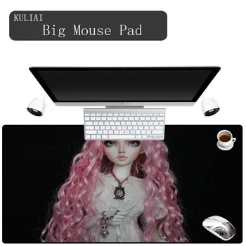 

XGZ Redhead Photo Mouse Pad Black Bottom Dirty Washable Rectangle Large Size Desktop Computer Laptop Mouse Pad Black Cuff Mat