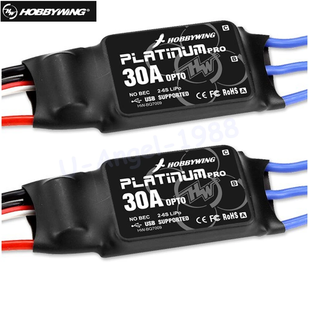 HOBBYWING Platinum 30A Pro 2-6S Electric Speed Controller (ESC) OPTO - Specially for RC Multi-rotor