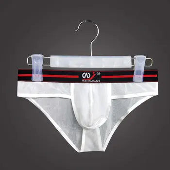 

Soutong Male Underwear Mesh transparent Breathable Low-waist Men's Brief Calzoncillos Sexy Hombre Man Underwear stws05