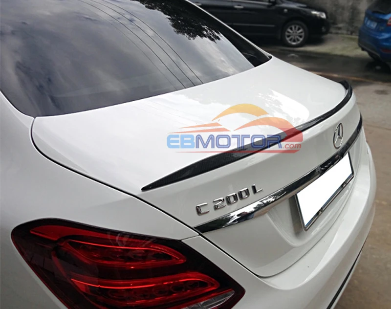 OE STYLE REAL CARBON FIBER TRUNK SPOILER WING for MERCEDES BENZ W205 C300 C400 C63 2015UP