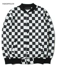2017 Fashion Clothing Baseball Jacket Men’s Sportswear Sportswear Jackets Casual Men’s Bomber Jackets High Street Lattice