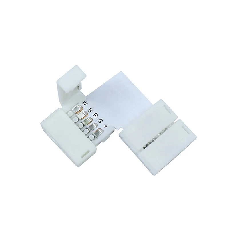 12 мм 5 штифтов L форма RGBW RGBWW светодиодный светильник разъем клемма для подключения угловой правый угол RGBW светодиодный светильник