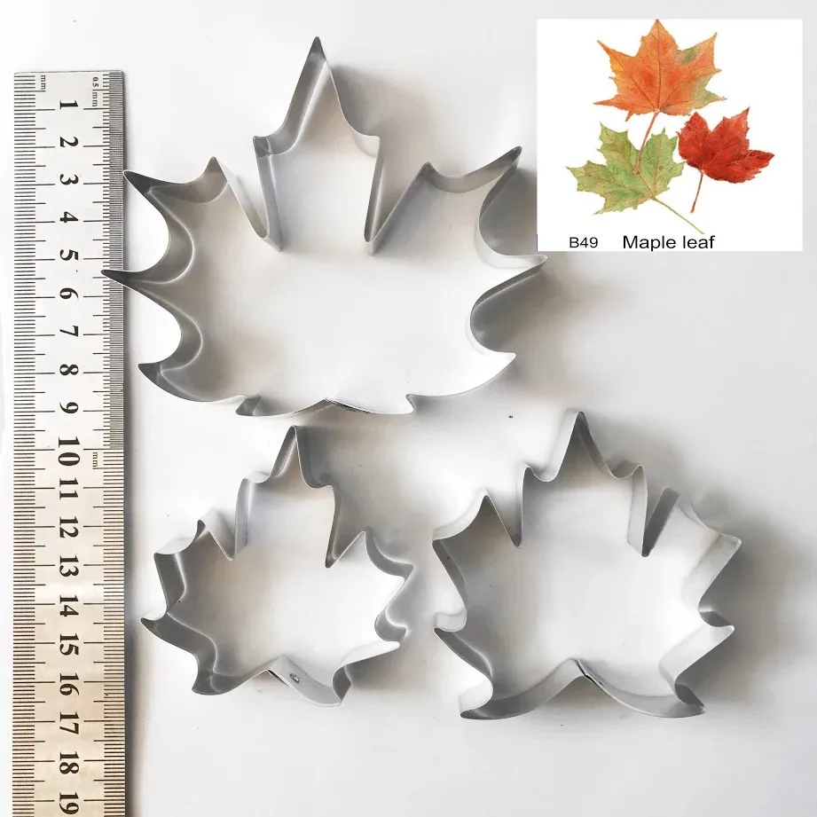 

Maple leaf Full Set Cutters, Sugarcraft cutters, fondant cutter, Clay tools,Clay flower cutters,sugar flower,sugar flower mold