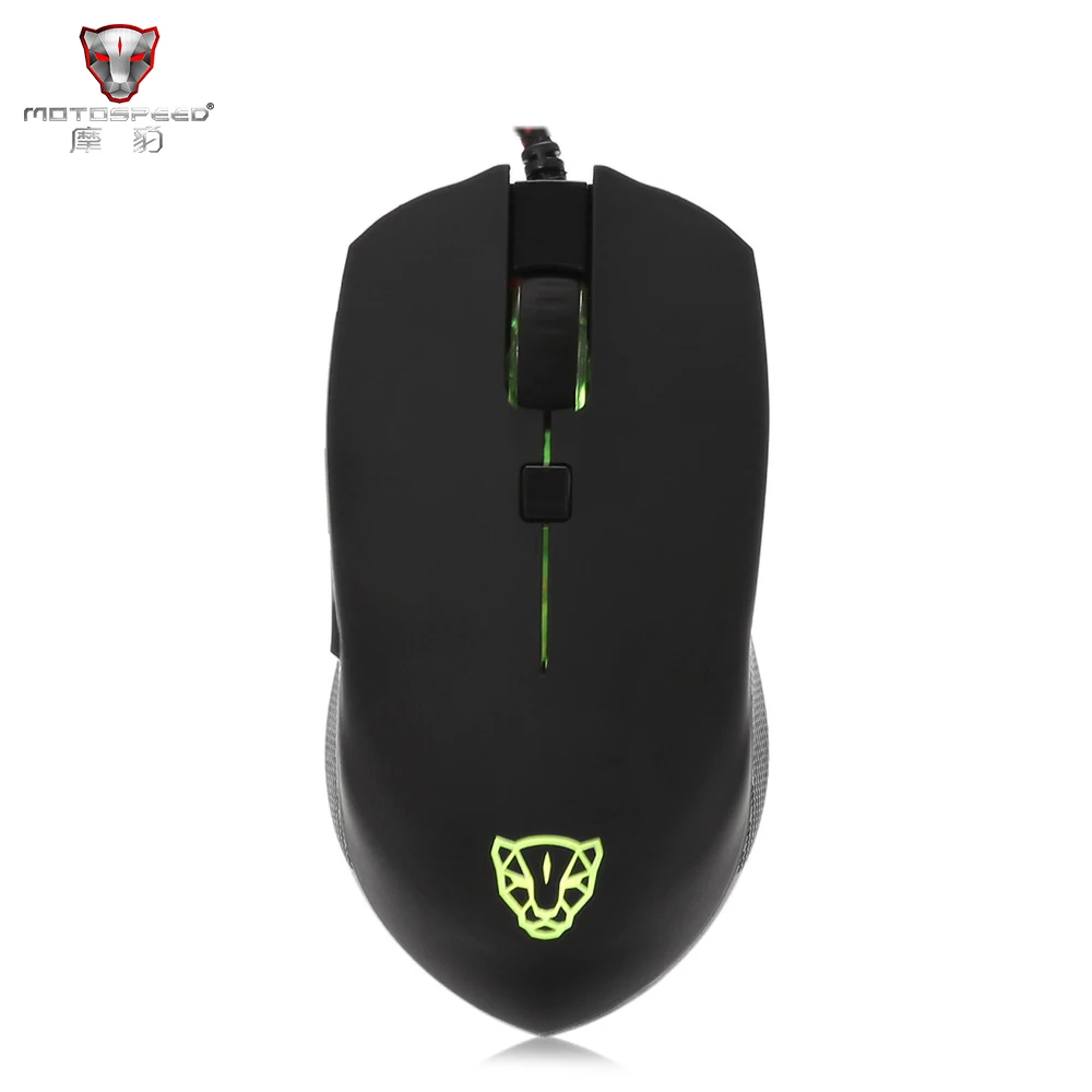 Motospeed V40 Проводная игровая мышь USB 6 кнопок оптическая RGB LED подсветка геймер 4000