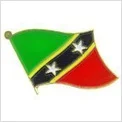 

Saint Kitts country flag lapel pin badge+Iron plated brass+paints+epoxy+butterfly back button-Free shipping(350 pcs/lot)
