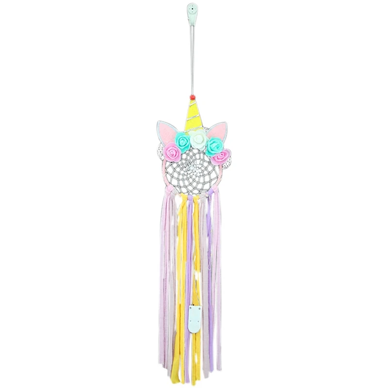 

Hot Sale Unicorn Dream Catcher For Kids, Flower Dream Catcher Wall Hanging Decoration For Baby Girls Bedroom