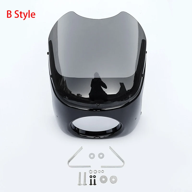 Мотоциклетный 7 дюймовый чехол для передней фары Cafe Racer универсальный лобового