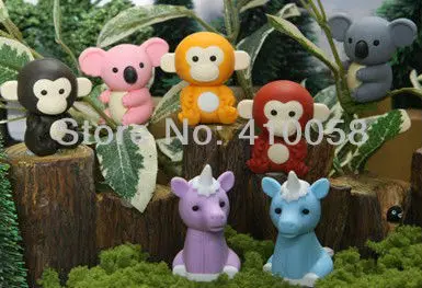 

Korean eraser discount stationery eraser set novelty gifts for kids with fantastic design animal eraser 30 PCS Per Lot