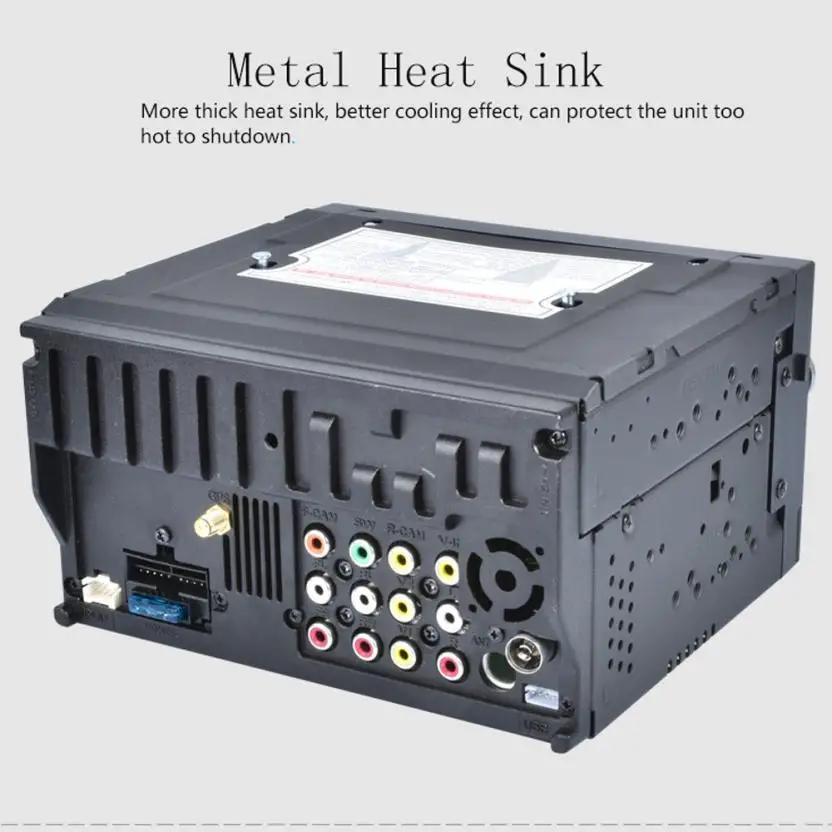 Top 6.5 " HD Android Wifi GPS Nav Car In Dash USB/SD/AUX/MP3/CD DVD Player Double DIN FM Radio Bluetooth MIC built in cell phones 10