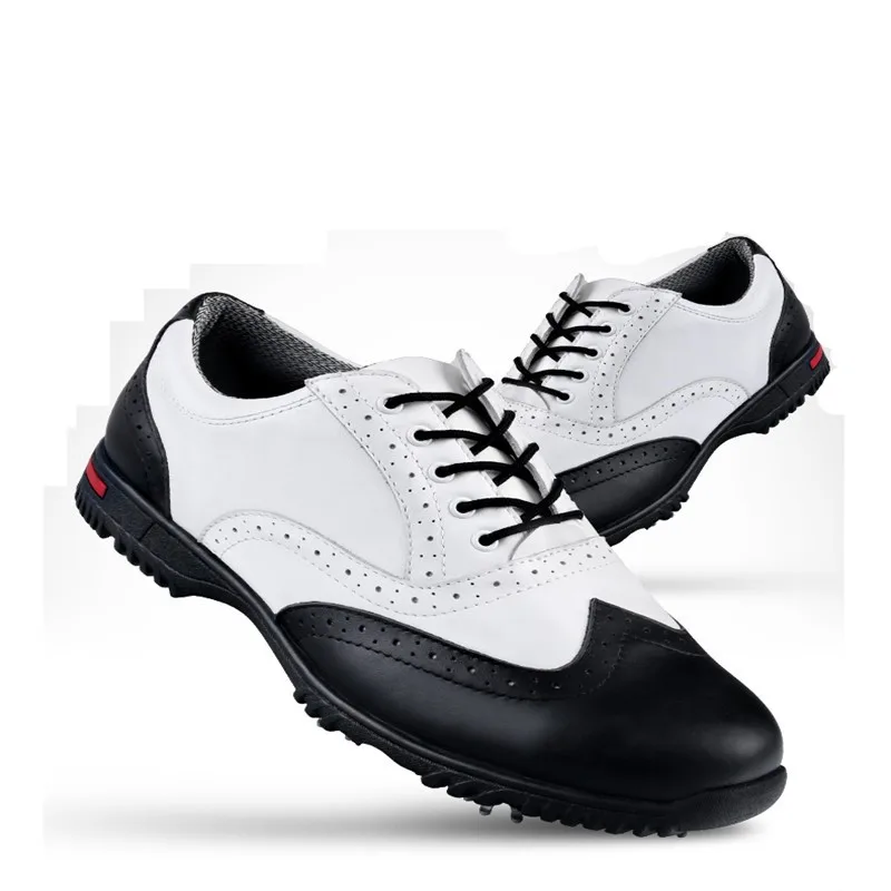 Zapatos De Golf Pgm Аутентичные туфли для гольфа мужские кожаные резные Буллок активности шипы аристократический британский стиль первый слой