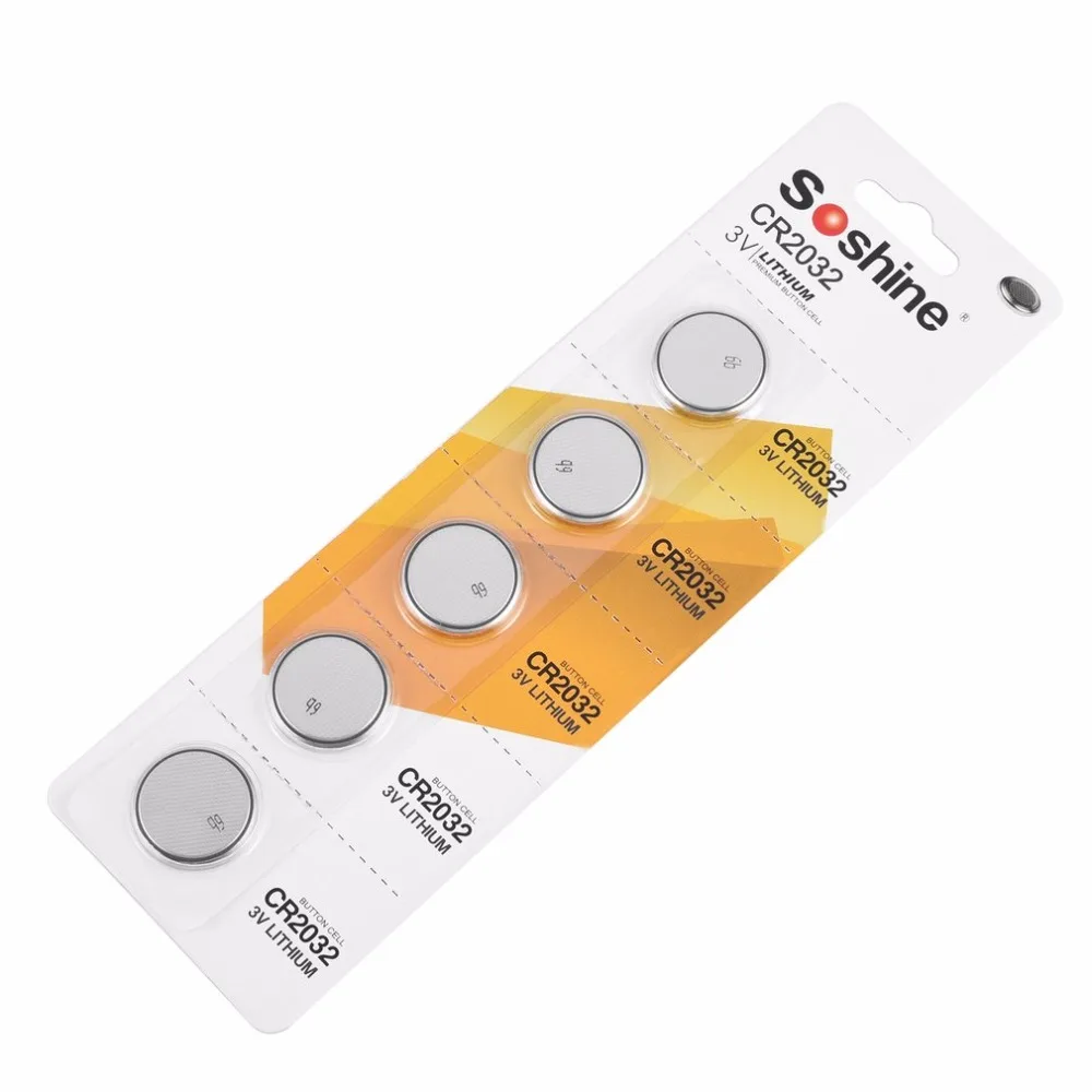 Buy Soshine 5PCS CR2032 Lithium Cell Battery Ideal
