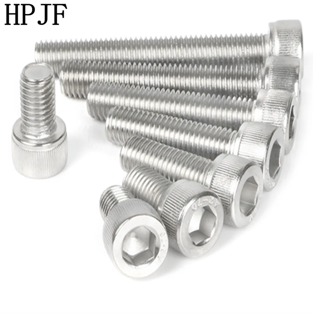 

R-02 M4 Bolt Hexagon Screw 304 Stainless Steel Bolt Cylinder Head Screw Knurled Cup Screw M4
