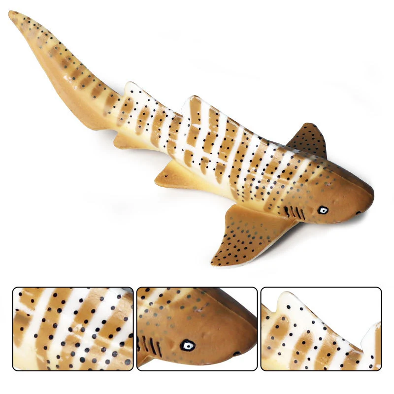 1 шт. 13*6,8*3,5 см Зебра-полосатый Акула морские животные пластиковые реалистичная модель яркие Мальчики любимые игрушки раннее образование