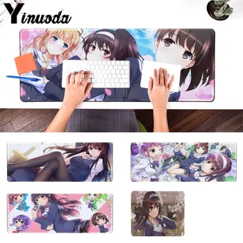 

Yinuoda amine your wife girl friend gift Katou Megumi Eriri gamer play mats Mousepad Size for 18x22cm 20x25cm 30x90cm 40x90cm