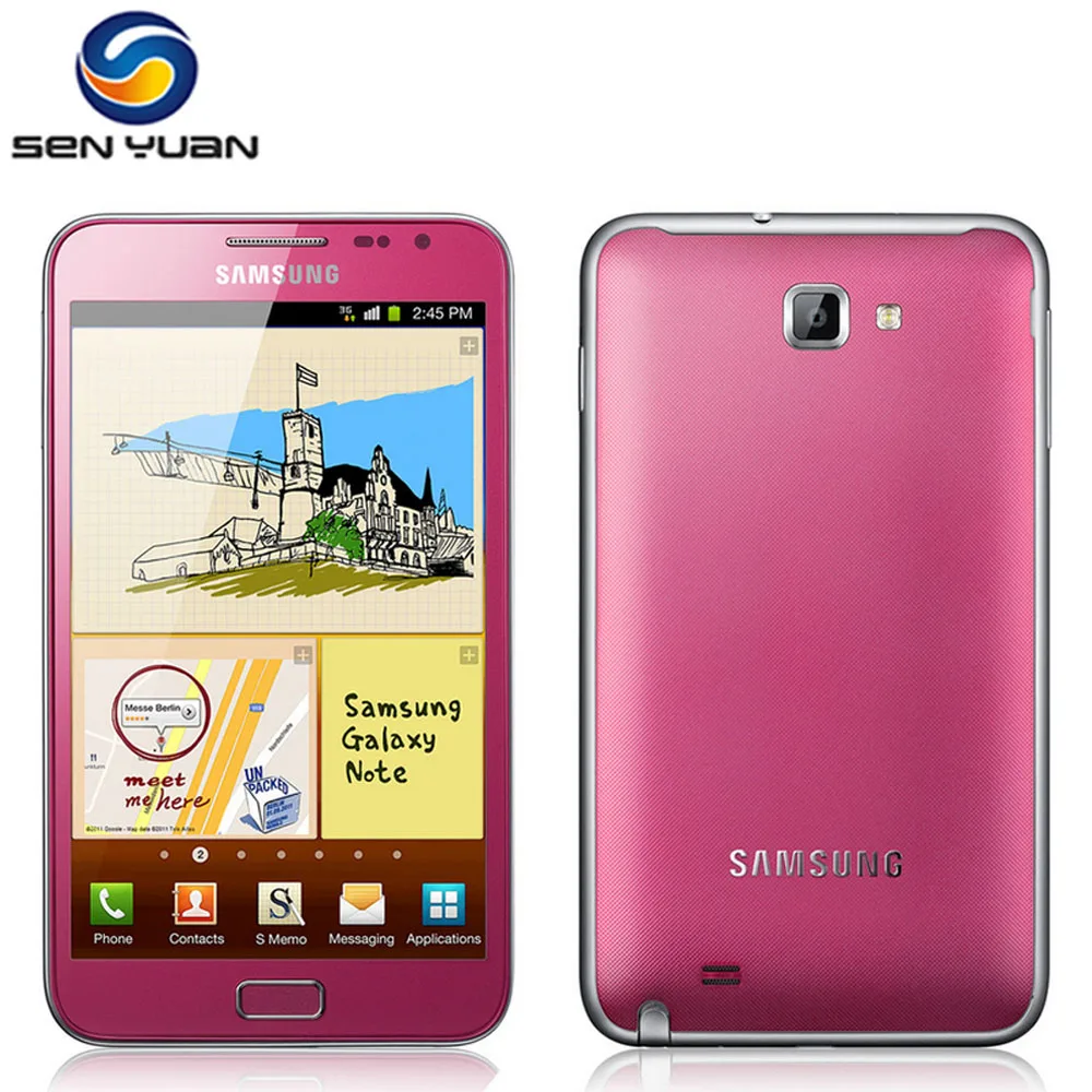 

Original Samsung Galaxy Note N7000 i9220 Mobile Phone 5.3" Dual Core WIFI GPS WCDMA 8MP 1GB RAM 16GB ROM N7000 Cell Phone