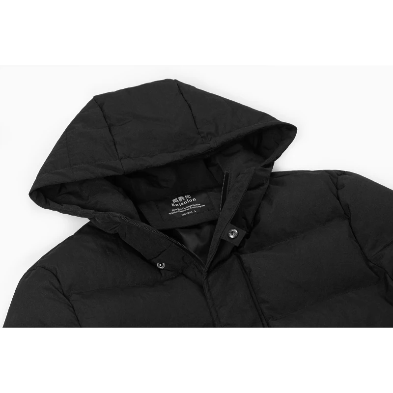 Enjeolon брендовая зимняя хлопковая стеганая куртка с капюшоном для мужчин, ветрозащитная парка, Мужская одежда, толстое Стеганое пальто, мужские толстовки с капюшоном MY0286