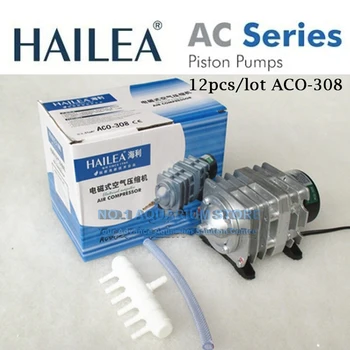 

12pcs/lot Hailea ACO-308 30W 55L/Min Piston Air Compressor Pump Koi Fish Pond Hydroponic