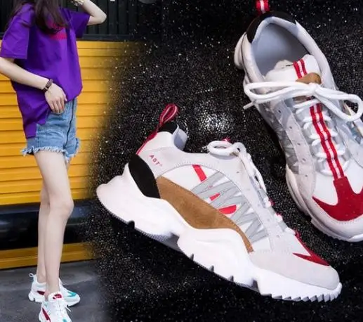 

2018 new spring super fire Harajuku Korean version of the wild casual old shoes.
