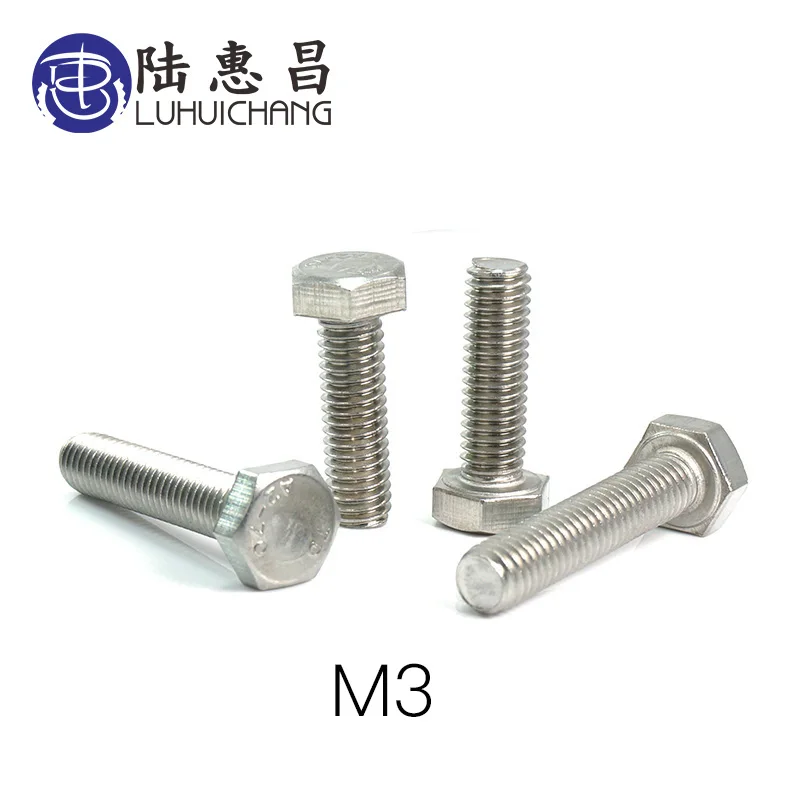 M4 M5 M6 M8 Stainless Steel Hexagonal Screws Outside Hex Bolt Bolts For Electrical Machine Equipment Wheel Construction M8-12mm 10pcs