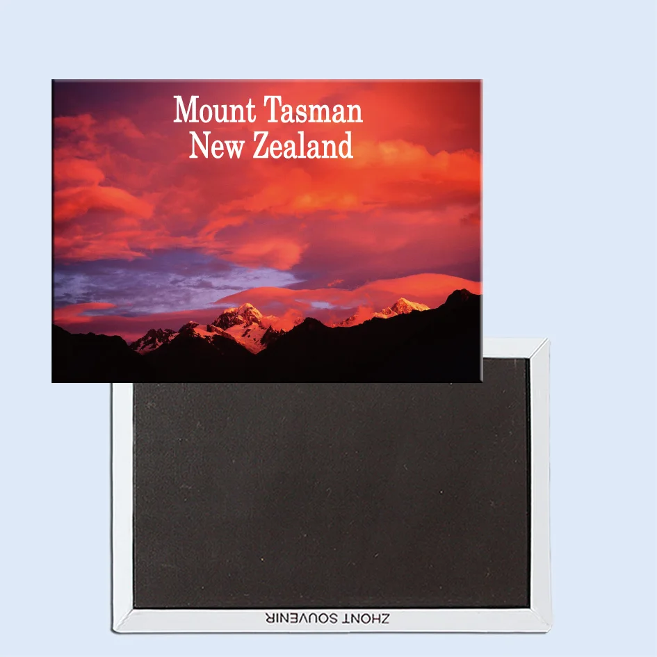 

Tourist Souvenirs,Fridge Magnetic,Exquisite Gift 24581, Alpenglow, Mount Tasman, New Zealand