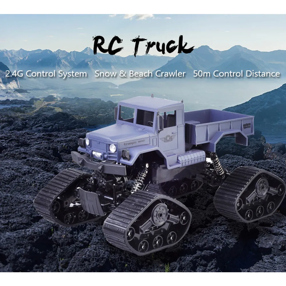 Восхождение RC автомобиль 4WD 1:12 Bigfoot грузовик снег пляж гусеничный дистанционного