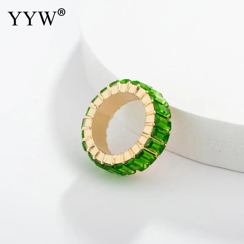 

925 thin gold ring line micro pave cz eternity 9 colors stack zinc alloy rainbow cz women ring