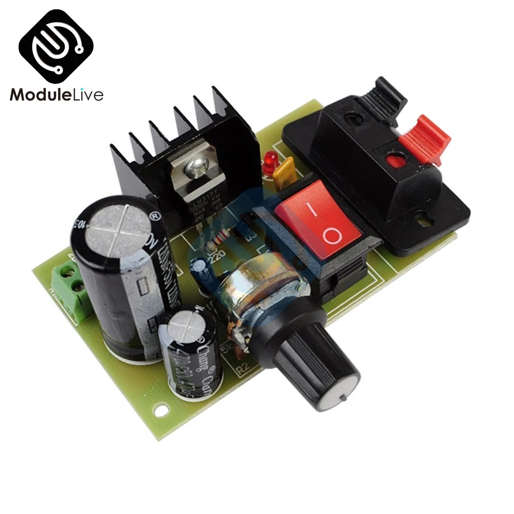 LM317 DC 5V 35V понижающий модуль питания AC/DC Регулируемый регулятор напряжения с