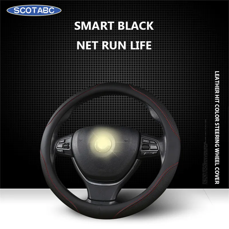 Car Steering Wheel Cover for Zotye T600 Leather Braid On The Steering