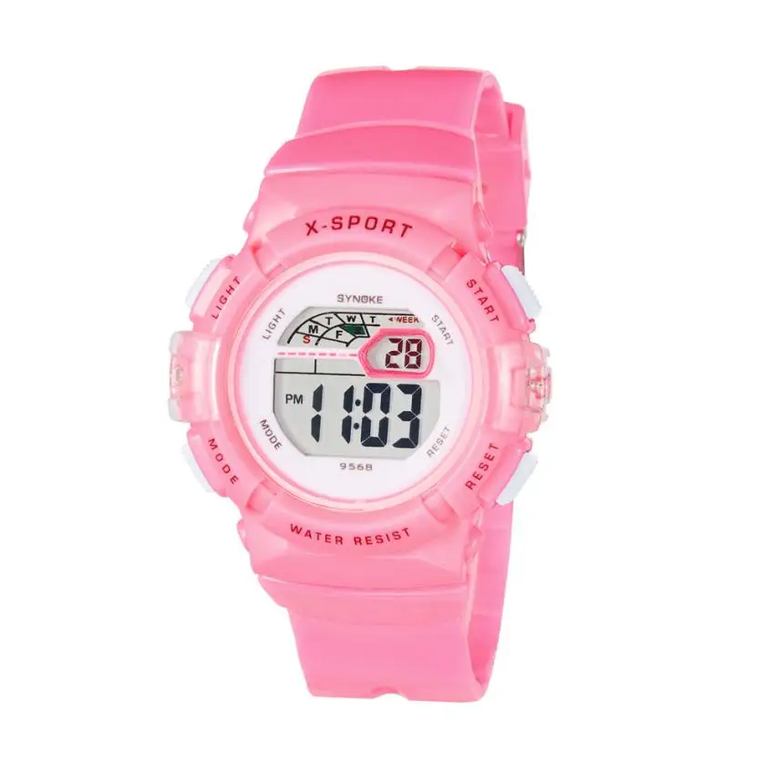 

SYNOKE Waterproof Children Boys Girl Digital LED Sports With Date Wrist Watch