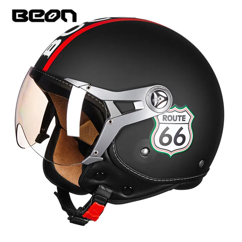 

BEON motorcycle helmet Vintage open face helmet Scooter 3/4 helmet ECE approved moto casco Motorbike capacete