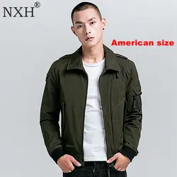 NXH тонкое пальто мужское зимнее пальто мужская одежда хип-хоп ветровка utility одежда куртка-бомбер большой размер мужской плюс размер
